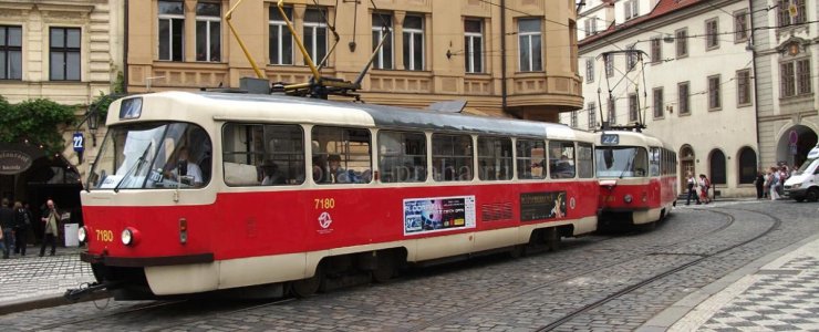 Трамваи в Праге