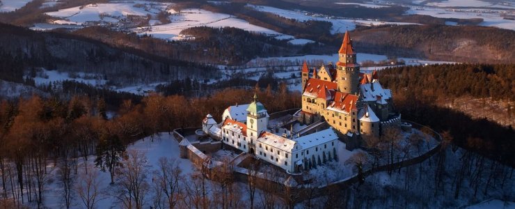 Замки в Чехии, открытые зимой