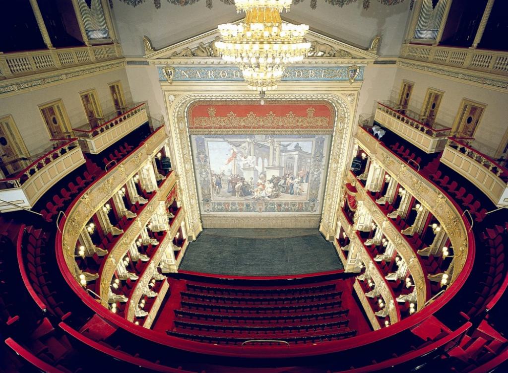 Национальный театр Праги - сверху