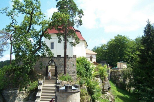 Замок Вальдштейн - лестница