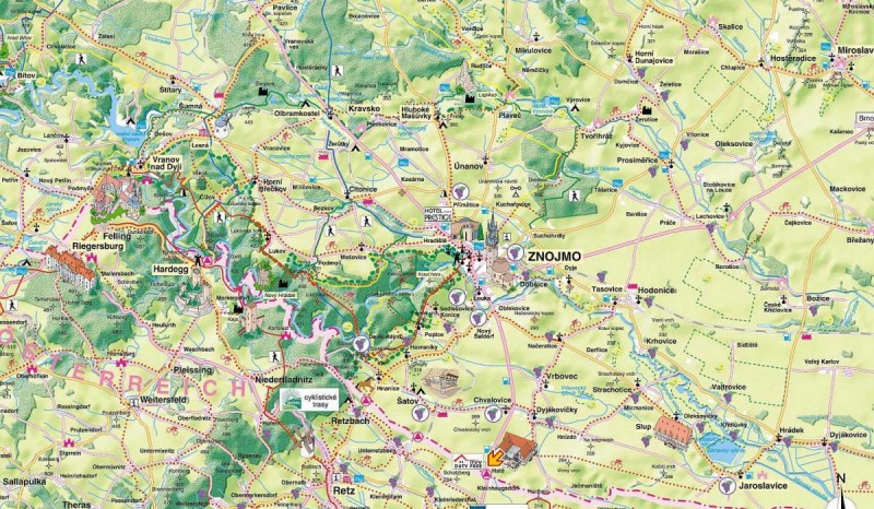 Карта Znojmo